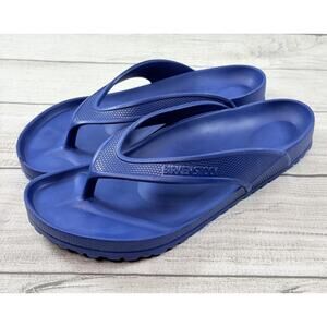 Birkenstock Men’s Honolulu Eva Navy Regular Flip Flop Thong Sandals Size 46